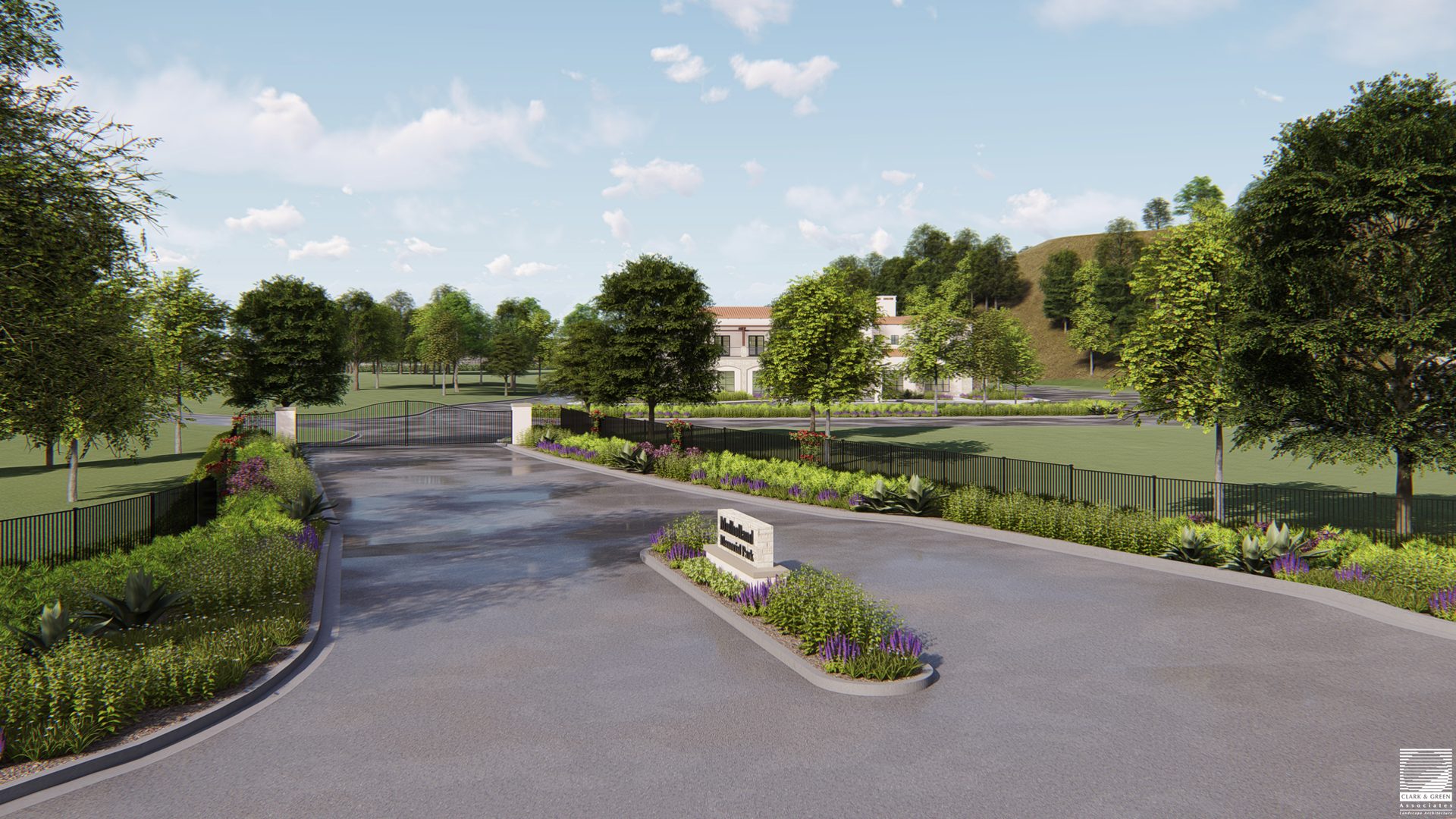 Memorial Park entry rendering
