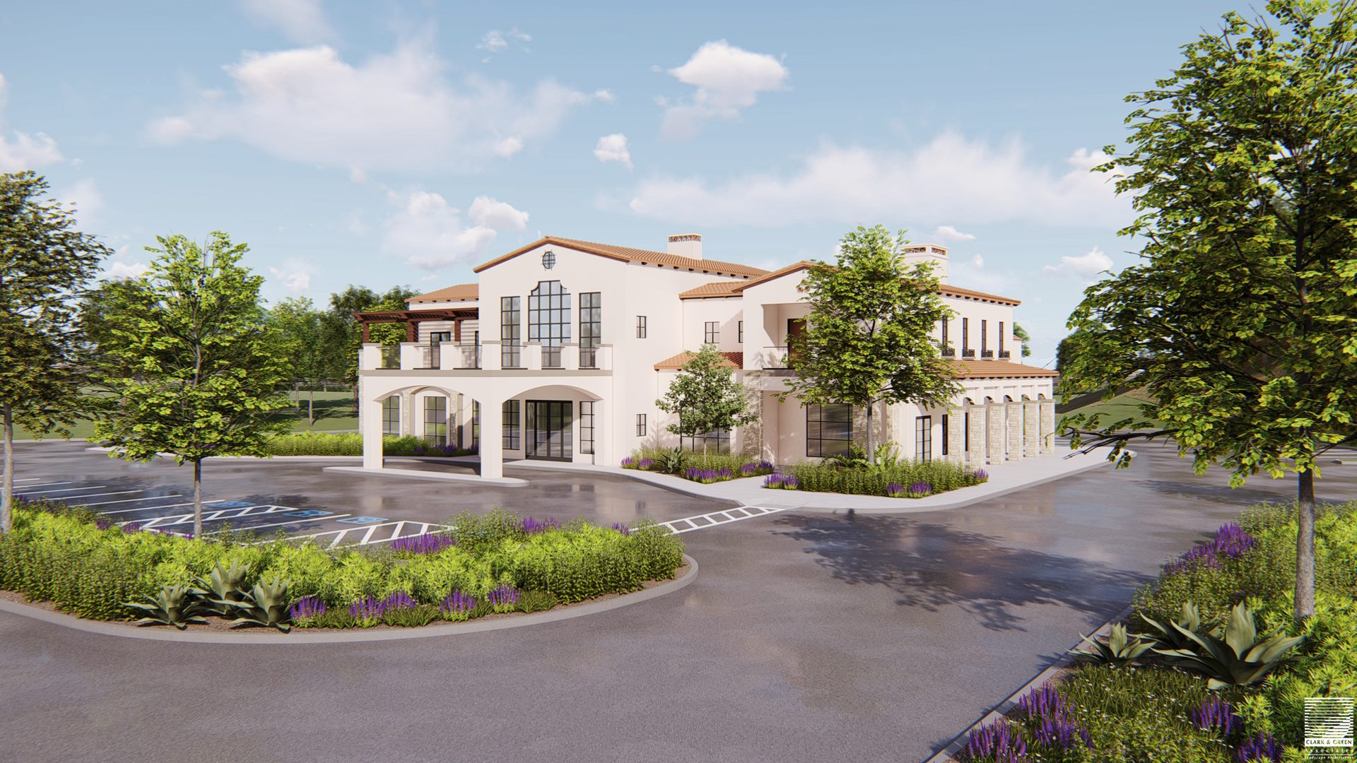 Mortuary building rendering